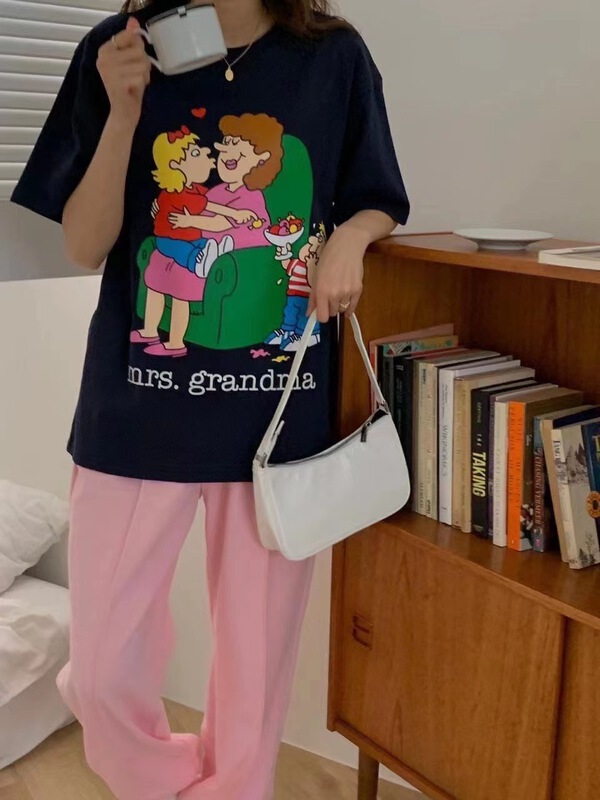 [malt] mother's day fashion versatile short sleeve T-shirt 3097# XYJ