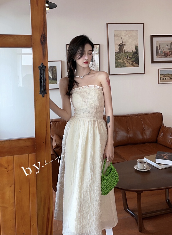 New year in early spring! [benyan] cable Strapless mid length dress 9785# zxx