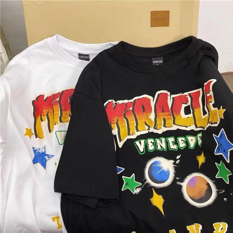[venue] American retro fashion short sleeve T-shirt xd388# CSX