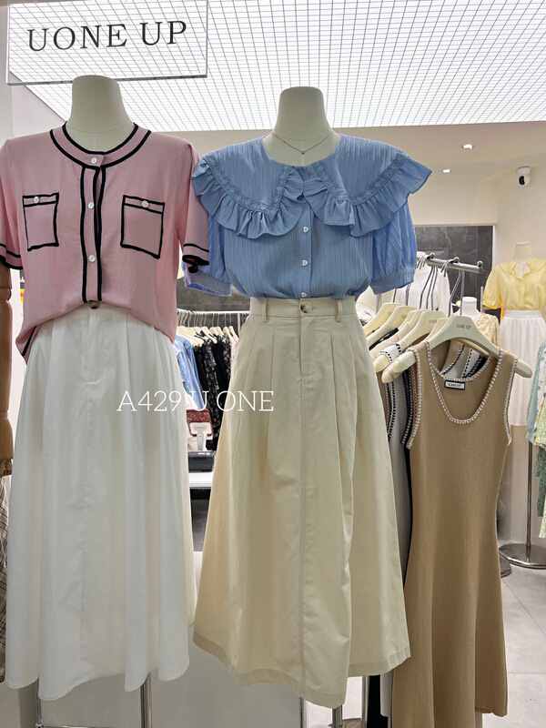 【UONE】甜美荷葉邊領氣質小衫  98330#  LSL