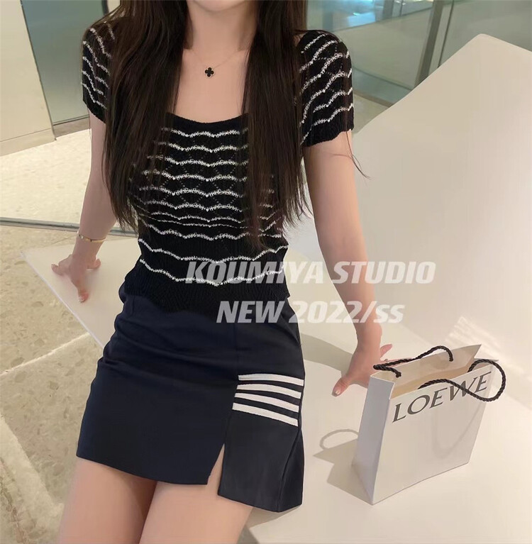 "KOUMIYA" Korean version of high waist slim skirt pants 8992# PCZ