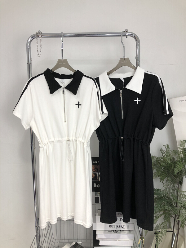 New in early summer! [Fanfan fan] Korean fashion casual versatile waist dress (only dresses) 5630# zxx