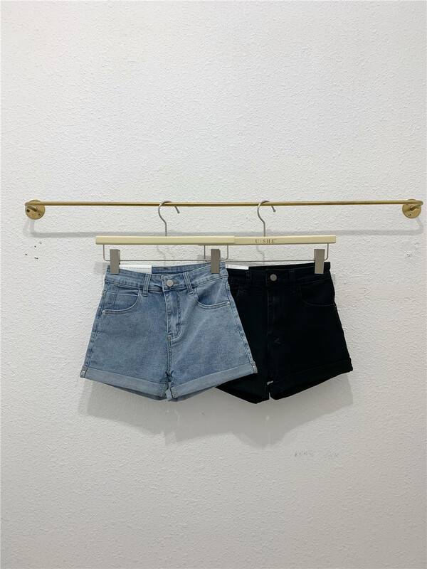 [u.she] Korean casual skinny denim shorts 98089# cqw