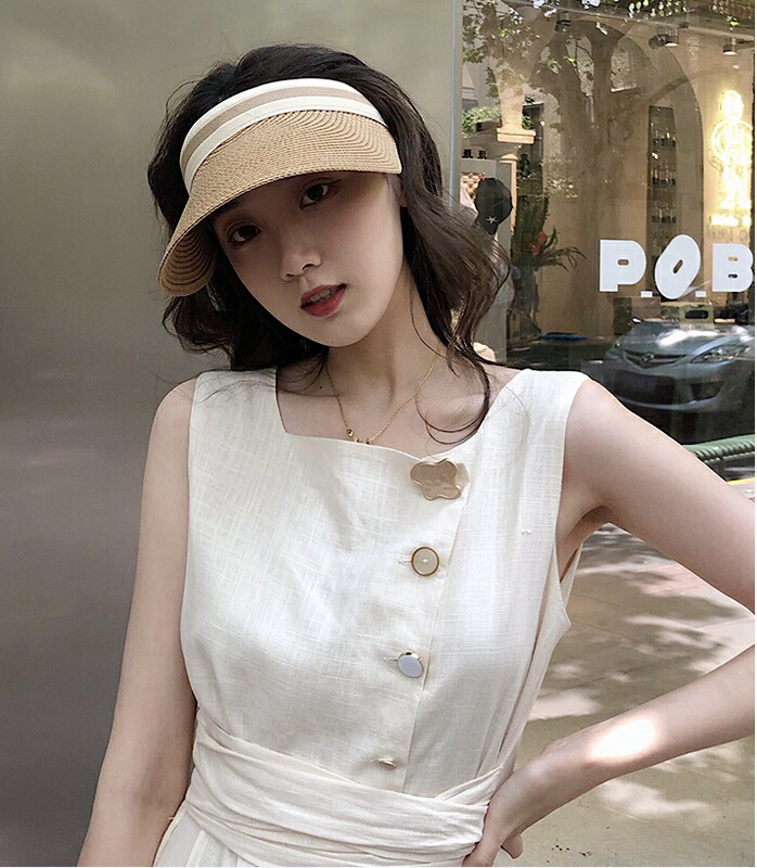 [aestheticism hat industry] Korean empty top sunshade hat 2987# LSL