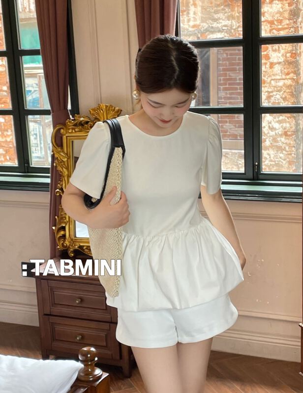 [tabmini] minority fashion Korean Short Sleeve T-shirt x19607-g# WPL