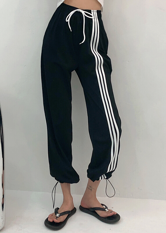 New in early summer! [Xi Xi] simple and versatile color contrast casual pants 9788# ozq