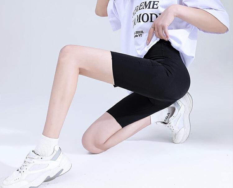 New in early summer! [bobo1972] comfortable, breathable and versatile 5-point Leggings 65782-1# ozq
