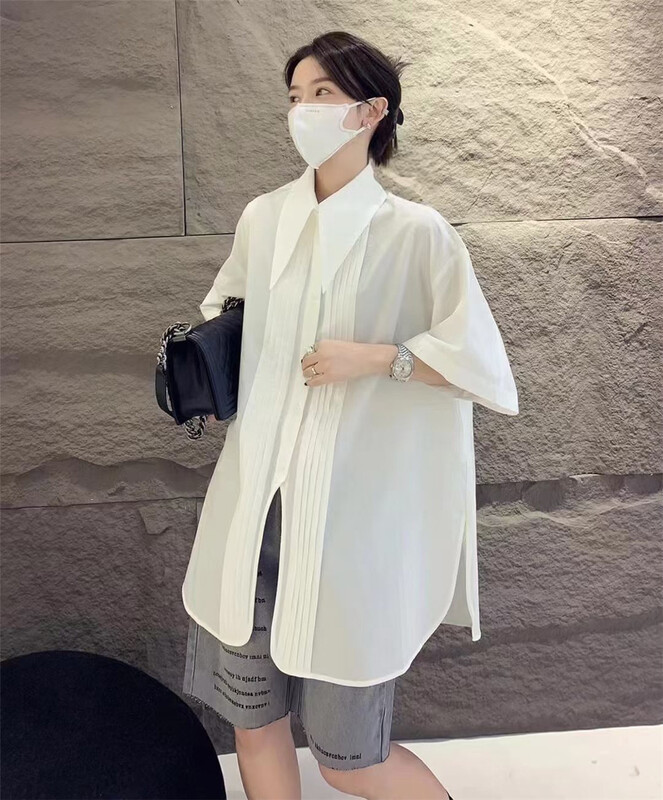 [starting point] single breasted comfortable Korean shirt 3883# L