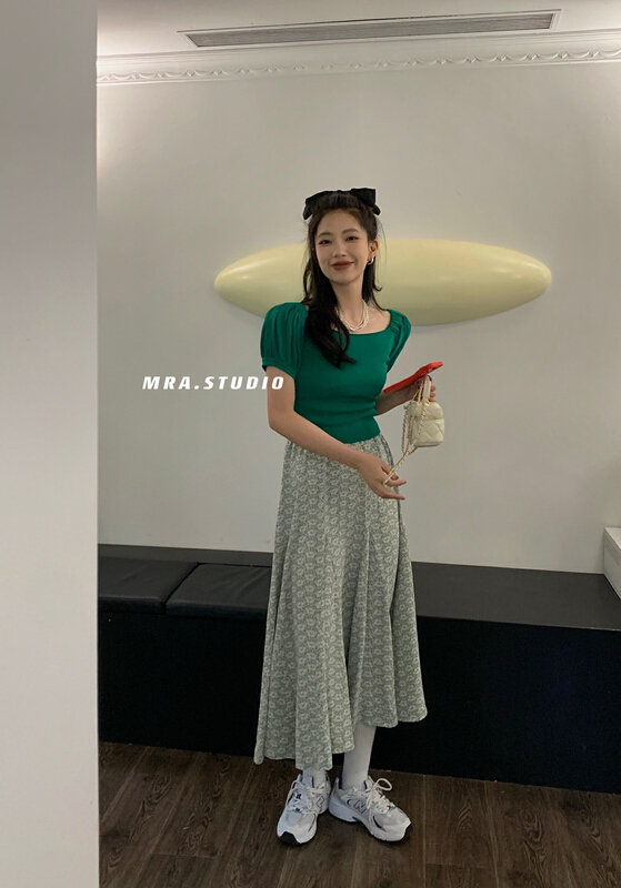 [MRA] French slim and versatile skirt l1018# zxl