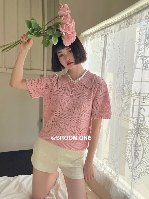 goods in stock! [s.room] design sense Vintage foreign style sweater 7087# LSL