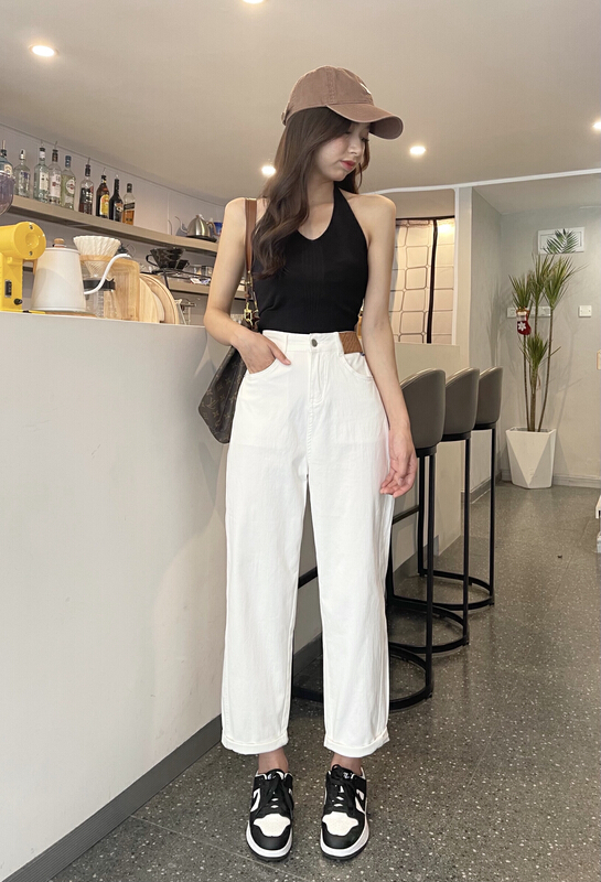 New year in early spring! [en Xier] versatile elastic boyfriend jeans eb0863# L