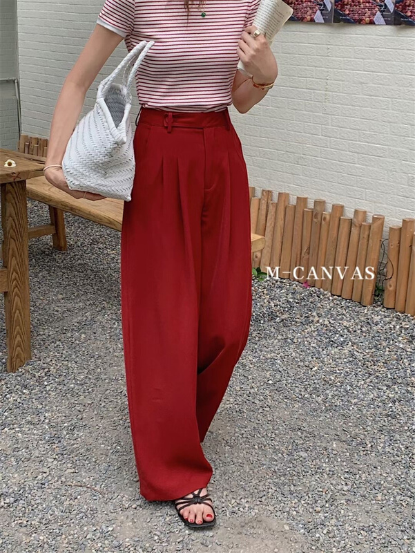 [Mi hang m-canvas] simple and versatile trousers 6987# lwy