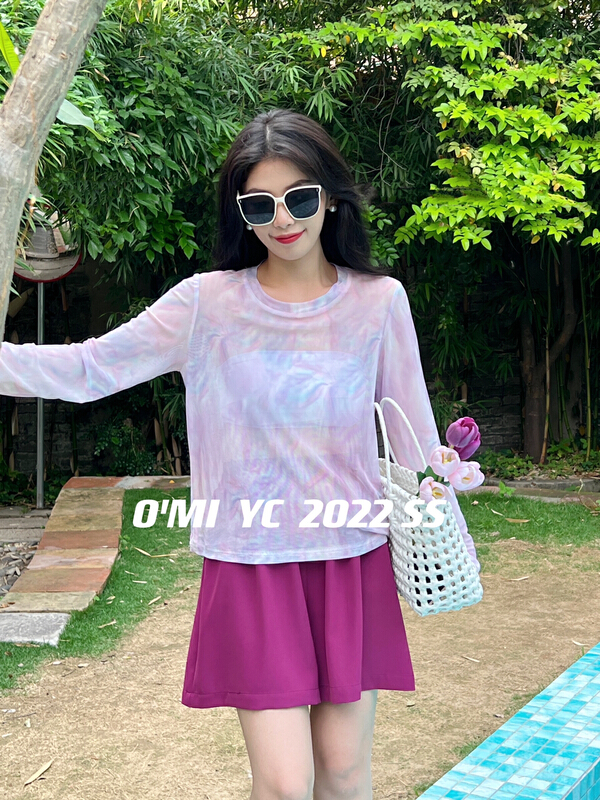 [O MI] gorgeous summer mesh sunscreen shirt (T-shirt) 9206# HBx