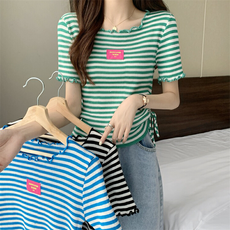 [f · P] striped slim knit 1586# HBx
