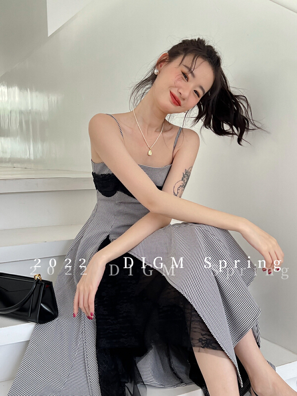 goods in stock! [digm] irregular suspender dress 7517-1# zxx