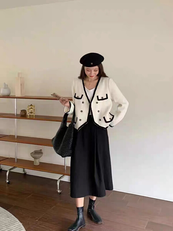 New in early summer! [Dai Dai] Korean loose fashion double row button small fragrance suit 4571# HBx