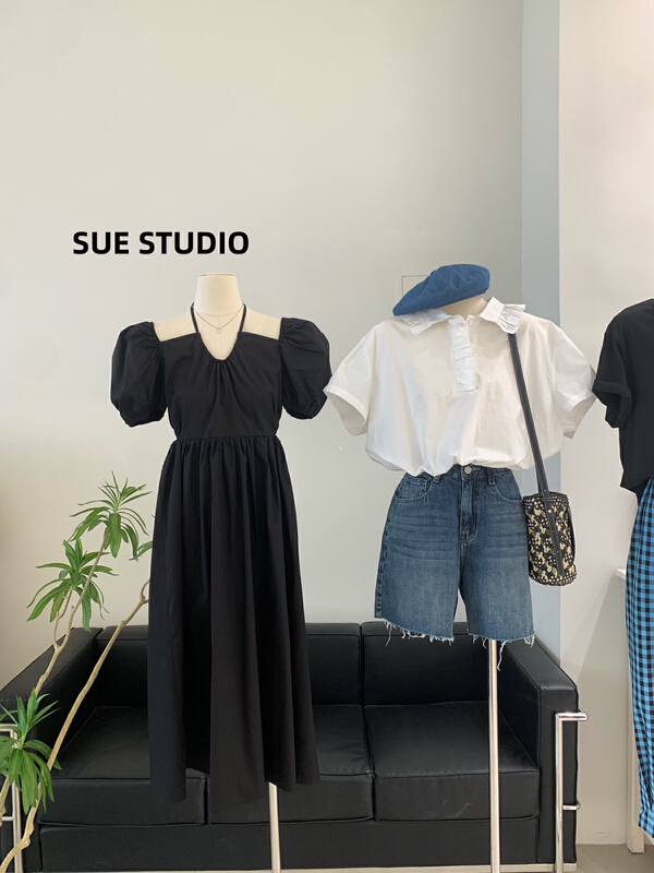 初夏上新!【SUE STUDIO】高腰顯瘦百搭牛仔短褲(不含搭配)  8306#  ZSY