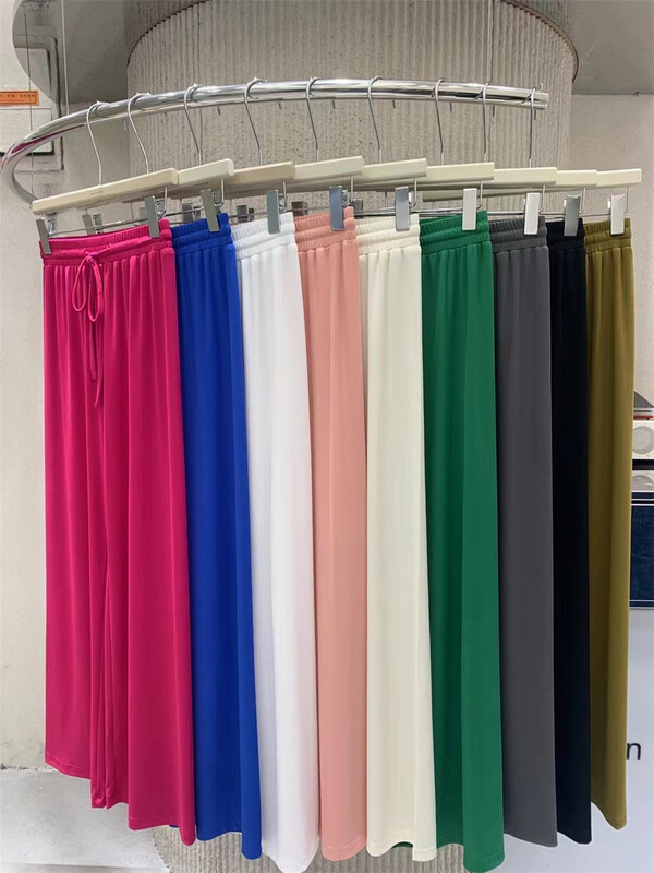 [win more] simple solid color loose casual pants 22151# cqw