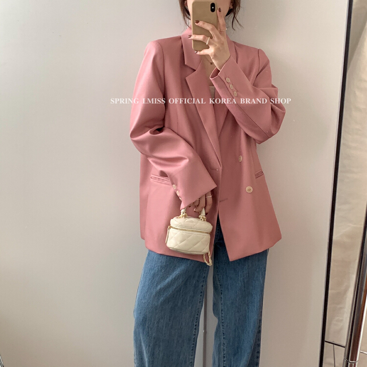 [Imiss] Korean double breasted textured suit cx9112# LSW