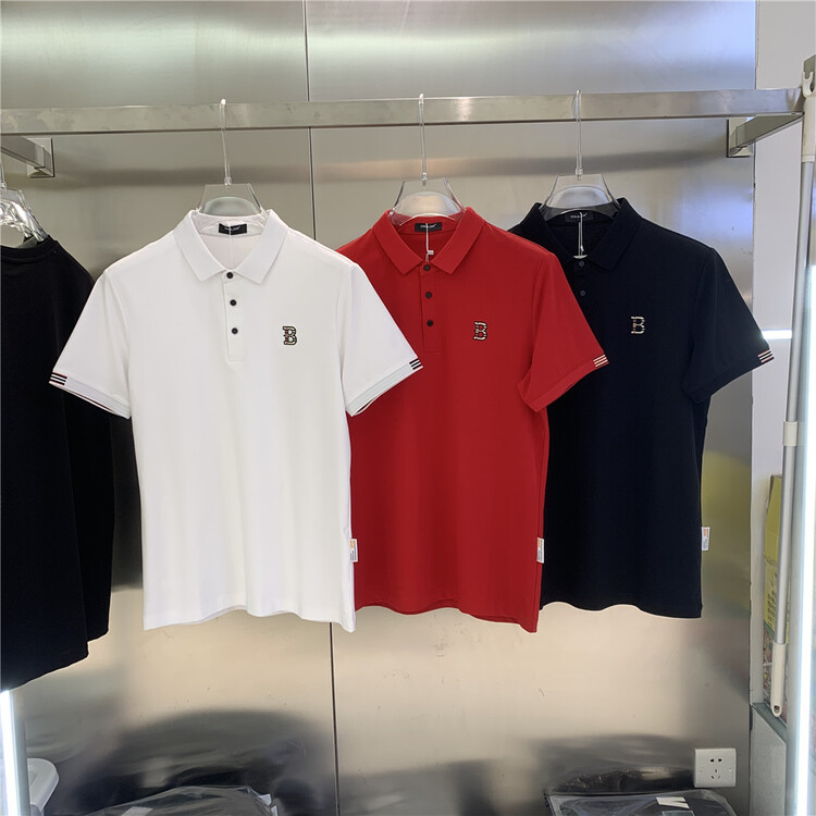 New in early summer! [aoshilong] Korean embroidered letter polo shirt os2212# ZZL