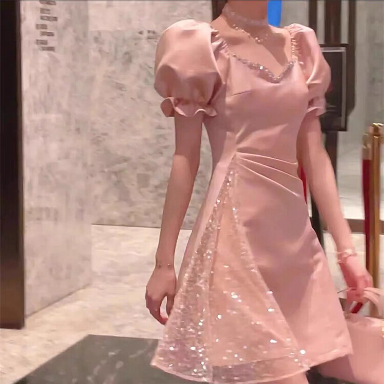 [Yingying new clothes] slim high waist dress 7528# Cl