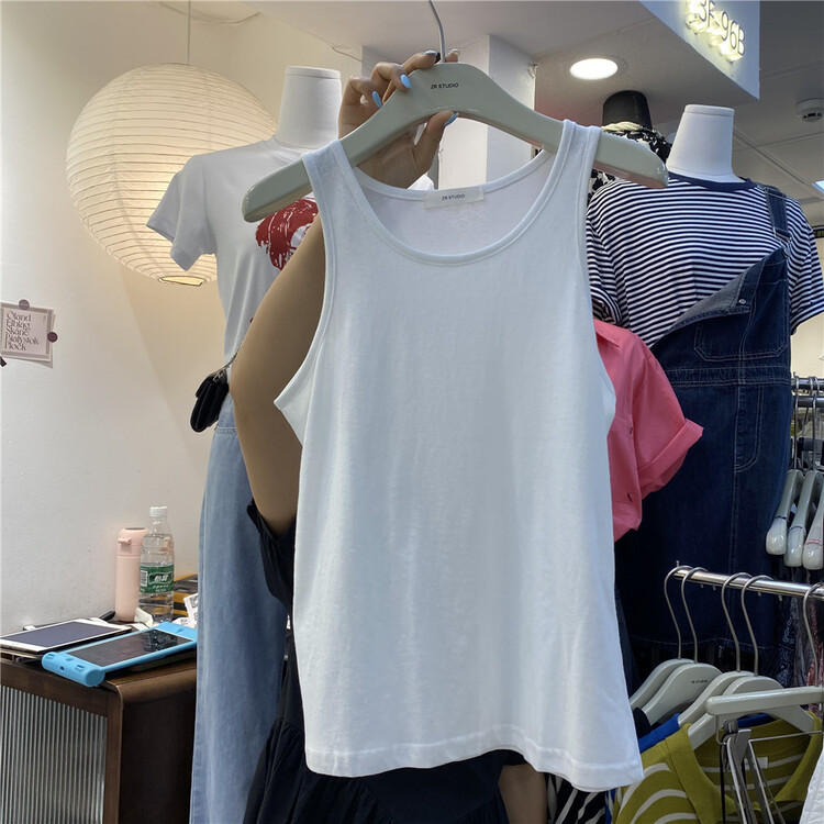 Live 73! [Zr] versatile basic solid vest / sling ys2-9349# XYY