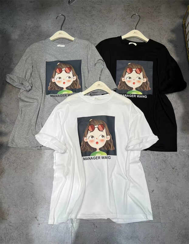 New year in early spring! [CC +] round neck comfortable Korean Short Sleeve T-shirt 8281# L