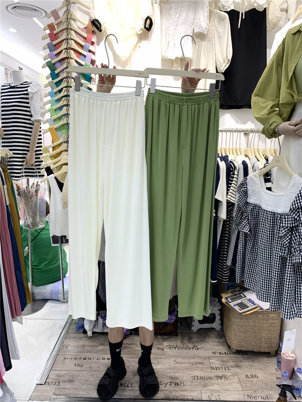 [misu +] comfortable and versatile elastic casual pants 8370# ZZL