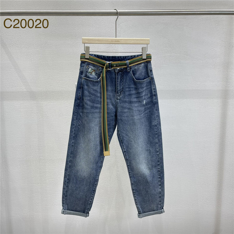 New year in early spring! [wild squirrel] simple and versatile small jeans (with belt) c20020# ZZL