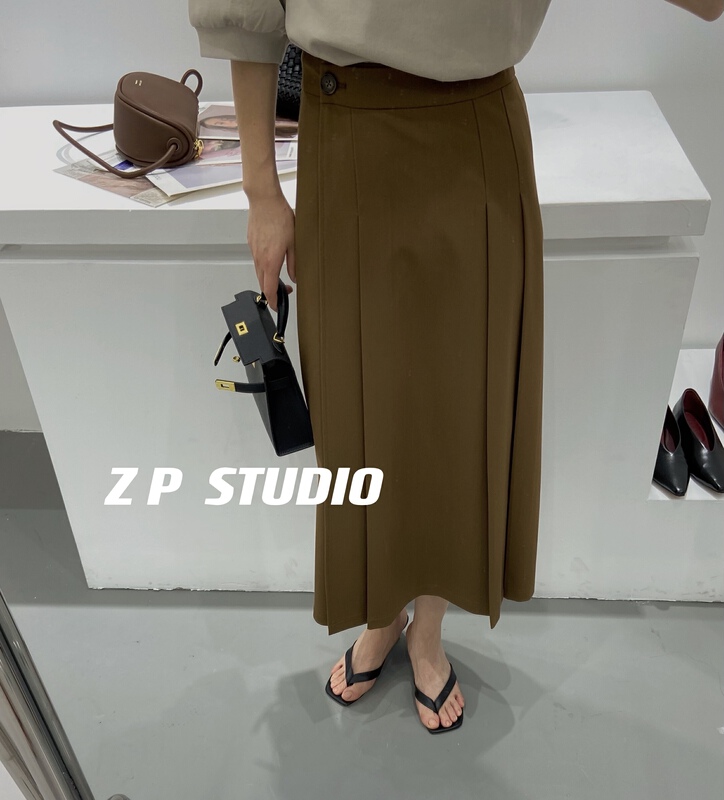 [z.p studios] a pleated medium length skirt 8006# ZSY