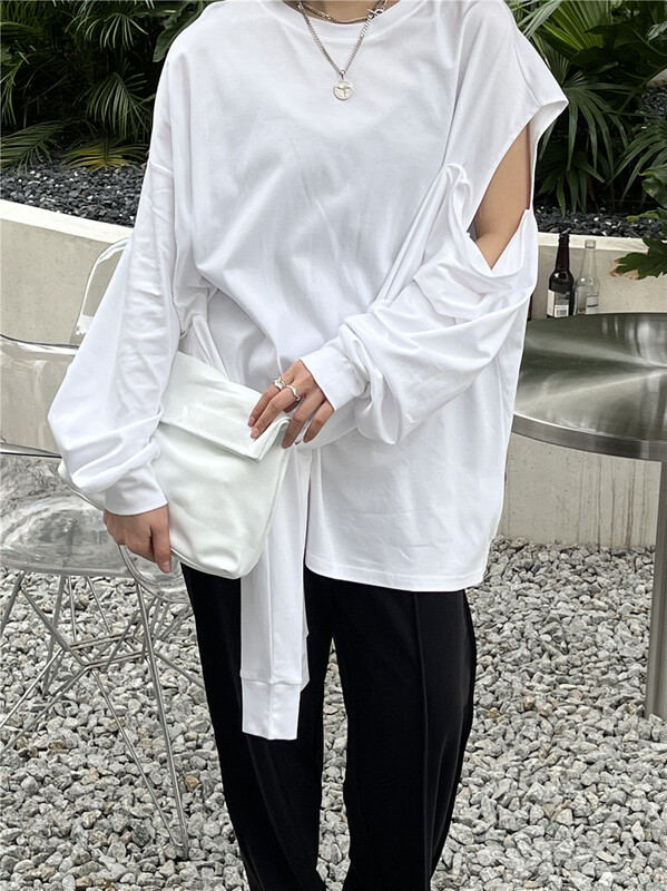 [WP / Yinuo] design advanced clean color long sleeve T-shirt d736# CSX