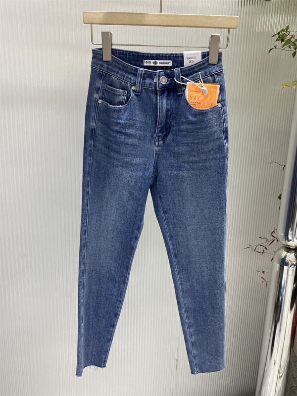 goods in stock! [SMX] high waist versatile straight jeans 68009# XJ