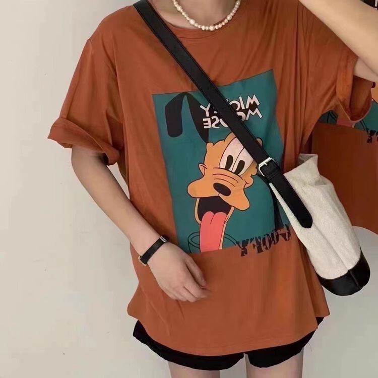 [Duomi] goofy print loose short sleeve T-shirt 2928# zxl