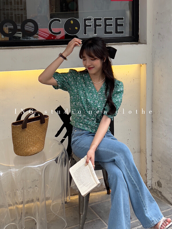 [ing] fashionable waistband with thin foreign style small shirt 6997# HBx