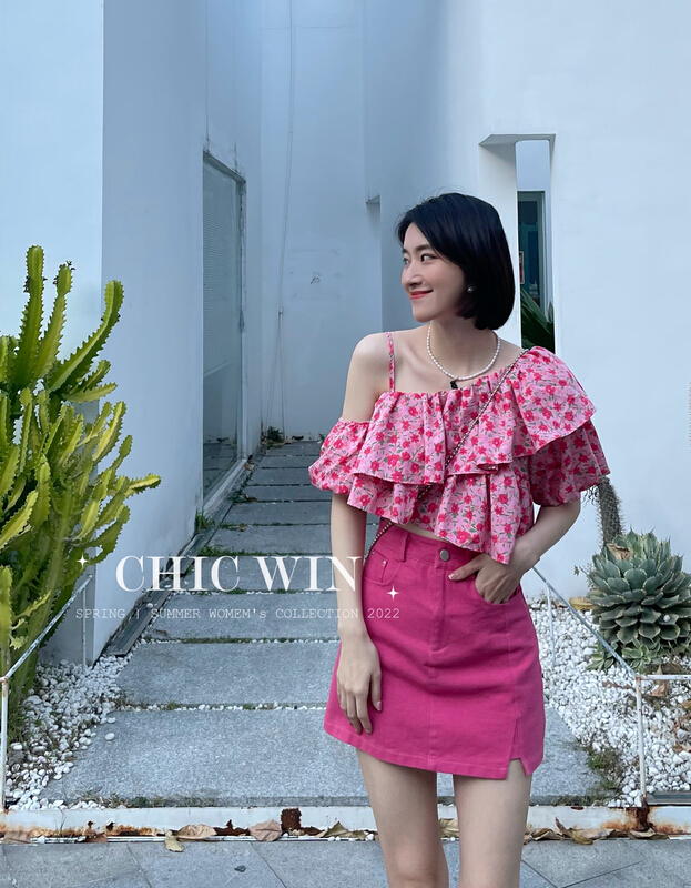 [chic win] Korean design, simple and slim denim skirt 9062# CSX