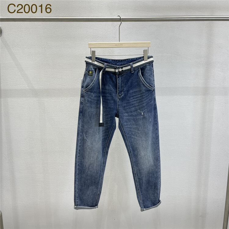 New year in early spring! [wild squirrel] simple, comfortable and versatile jeans (with belt) c20016# ZZL