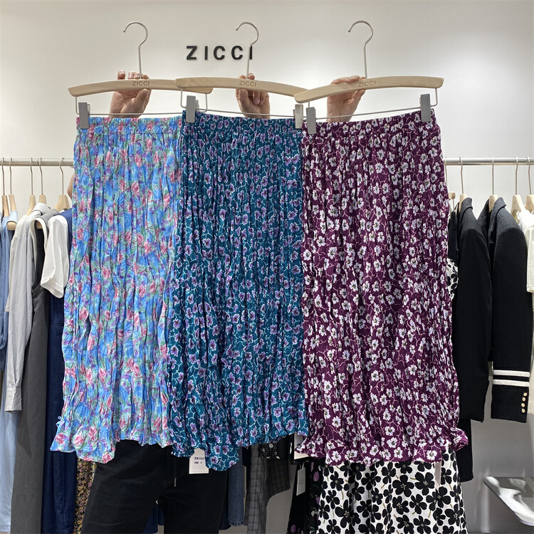 New in early summer! [zicci] Korean versatile floral skirt 106577# lwy