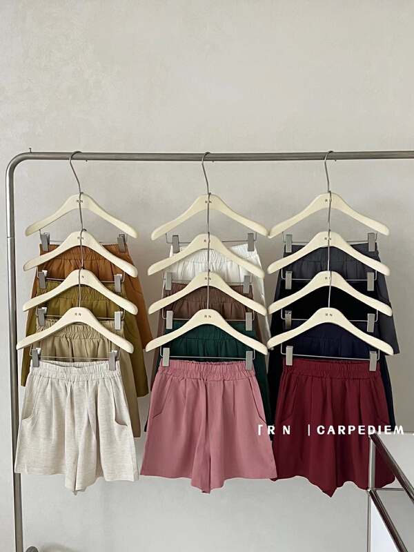 [R n] Korean loose and versatile elastic waist casual shorts 80919# ll
