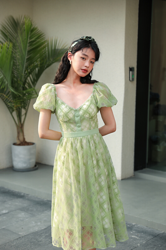 goods in stock! New in early summer! [GL] Korean elegant little fresh dress c3015# JJ