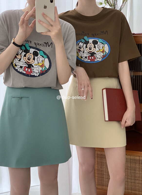 [6-up] Korean simple and versatile skirt 68276\xj