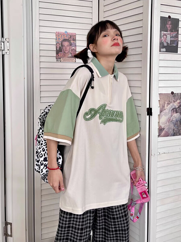 New year in early spring! [lab eeda] summer loose American retro versatile short sleeve T-shirt 2820# ozq