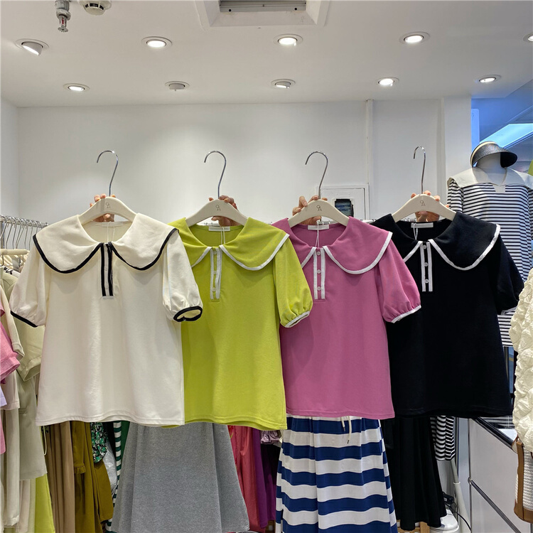 [OA] simple baby collar color matching blouse 1191# XYY