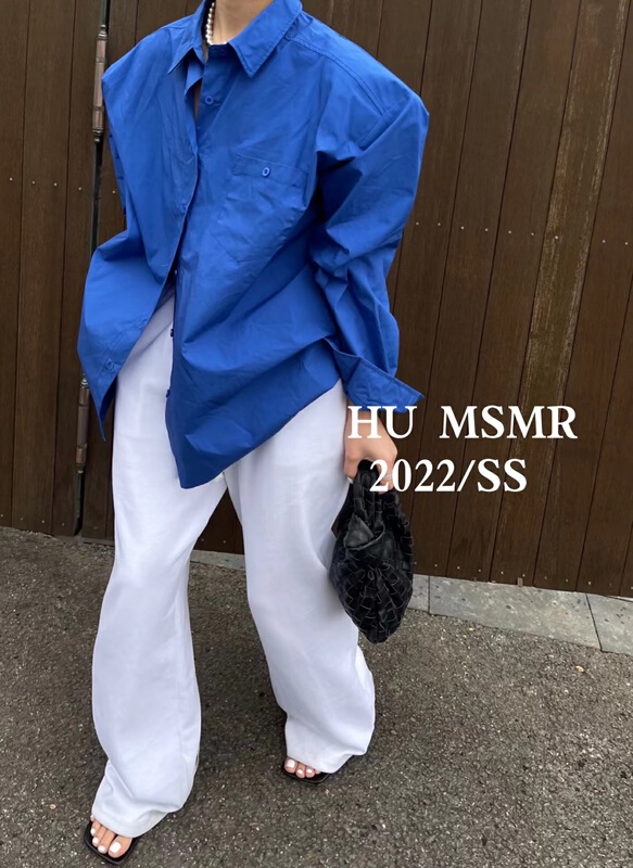 New year in early spring! [Hu] Korean simple clean color shirt 6251# zyh