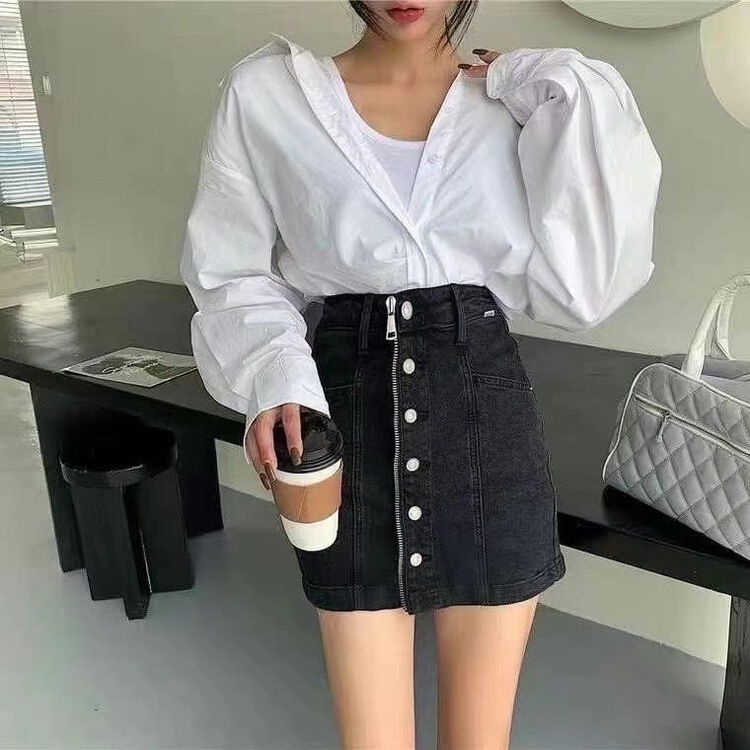 [x2 square] slim design, versatile skirt nx1657# ll