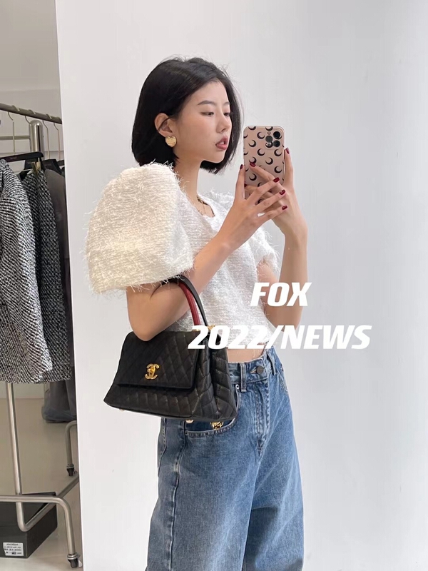 New in early summer! [fox] tassel Pullover short sleeve shirt 8572# WTT