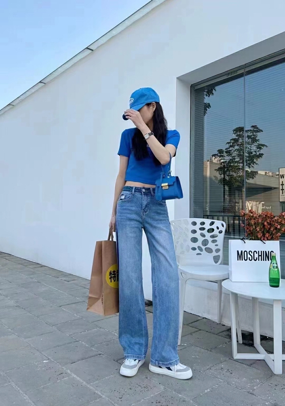 [J-star] slim and wide leg comfortable Korean jeans 20# Cl