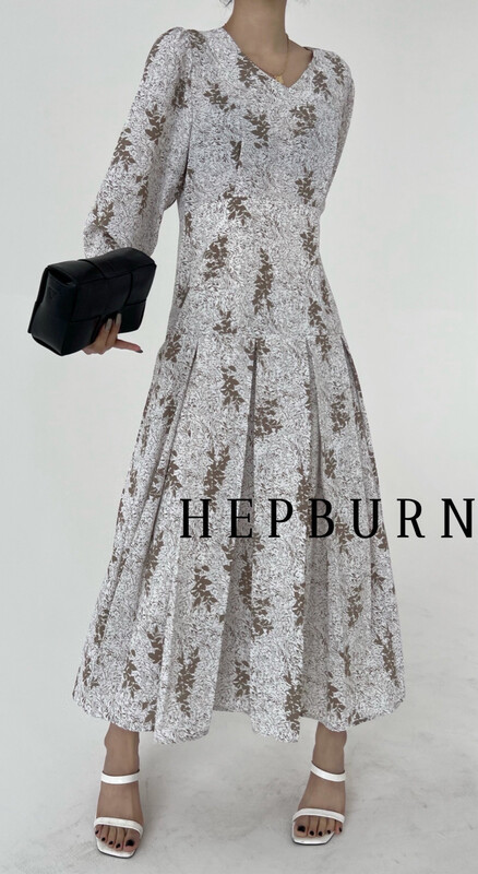 New year in early spring! [Hepburn] lady temperament fashion dress 3313# L