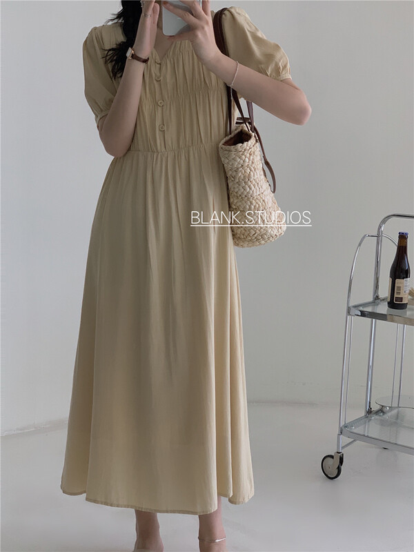 New in early summer! [blank] ladies fashion V-Neck long dress 512306# WPL