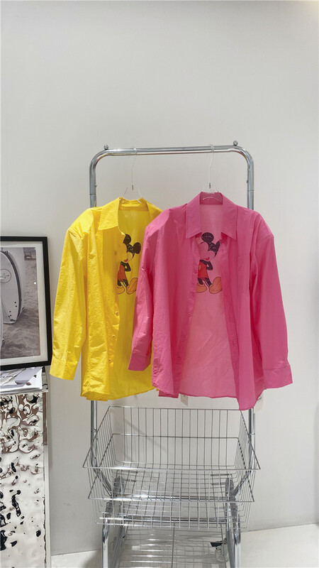 [2 / 2chicw] Mickey cartoon printed age reducing sunscreen shirt ys1-852# PCZ