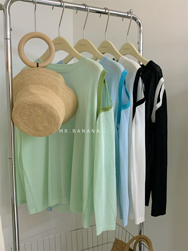 [mr.banana] Korean comfortable and versatile long sleeve T-shirt (T-shirt only) f08\l